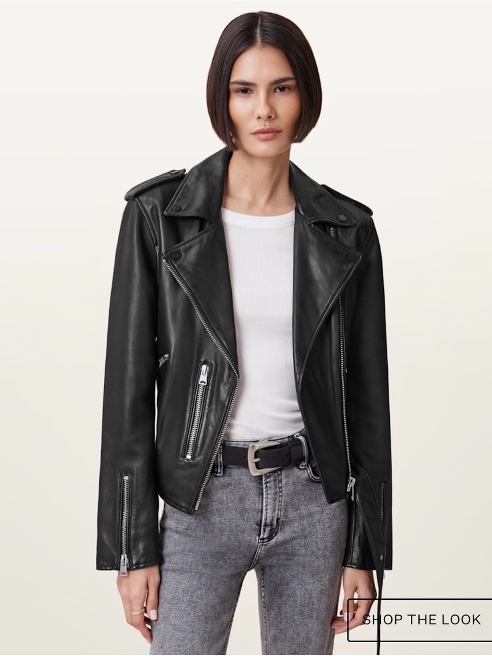 AllSaints Balfern Leather Jacket